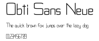 Obti Sans Neue Preview