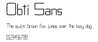Obti Sans Preview