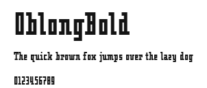 OblongBold Preview