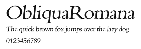 ObliquaRomana Preview