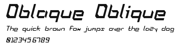 Oblaque Oblique Preview