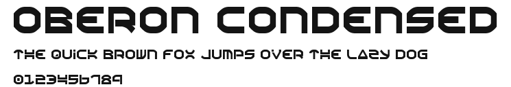 Oberon Condensed Preview