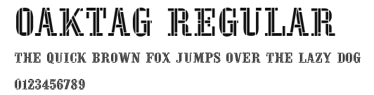 Oaktag Regular Preview