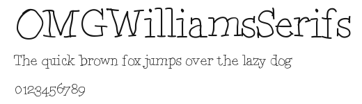 OMGWilliamsSerifs Preview