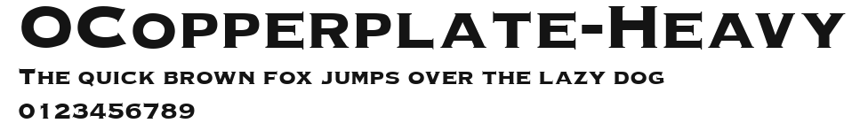 OCopperplate-Heavy Preview