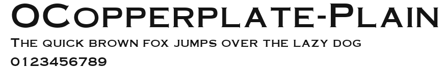 OCopperplate-Plain Preview