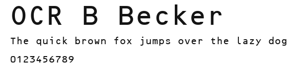 OCR B Becker Preview