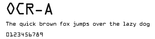 OCR-A Preview