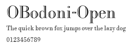 OBodoni-Open Preview
