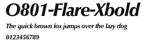 O801-Flare-Xbold Preview