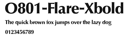 O801-Flare-Xbold Preview