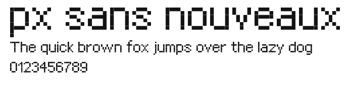 px sans nouveaux Preview