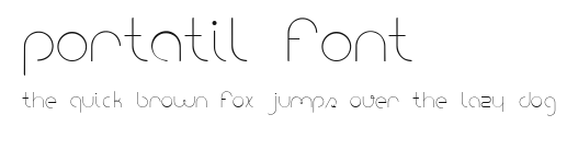 portatil font Preview