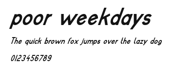 poor weekdays Preview