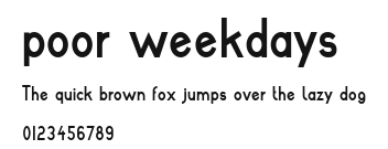 poor weekdays Preview