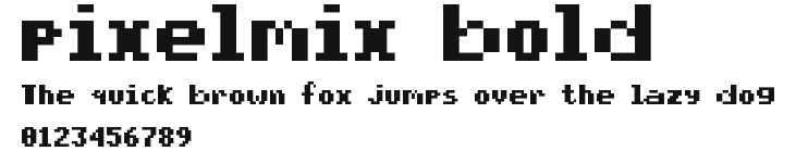 pixelmix bold Preview