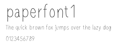 paperfont1 Preview