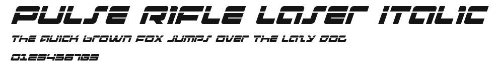Pulse Rifle Laser Italic Preview