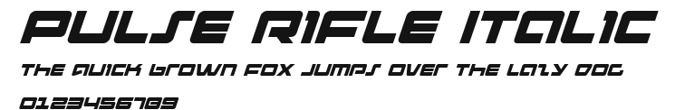 Pulse Rifle Italic Preview