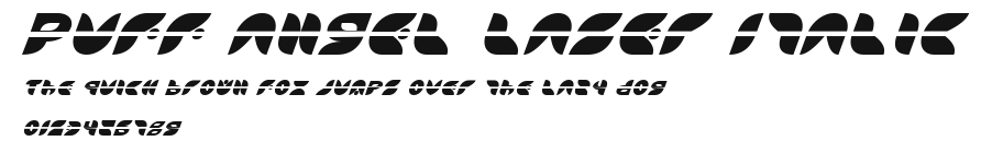 Puff Angel Laser Italic Preview