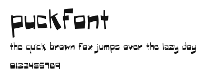 Puckfont Preview