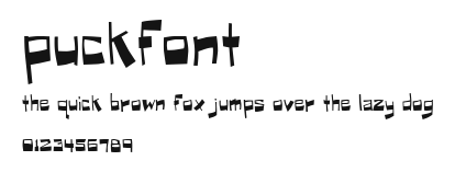 Puckfont Preview