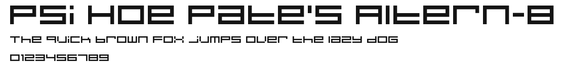 Psi Hoe Pate's Altern-8 Preview