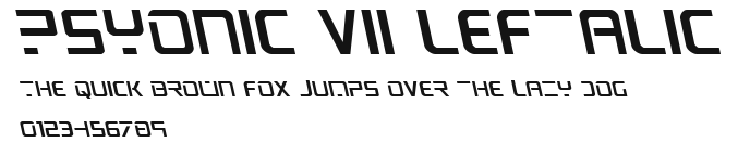 PsYonic VII Leftalic Preview