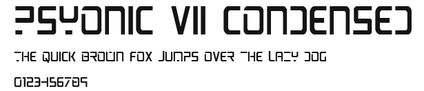 PsYonic VII Condensed Preview