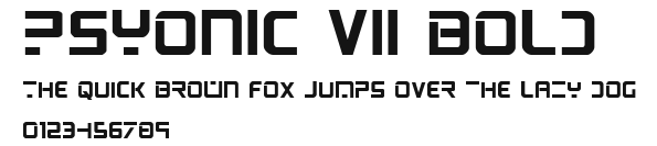 PsYonic VII Bold Preview