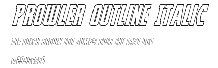 Prowler Outline Italic Preview