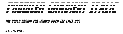 Prowler Gradient Italic Preview