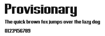 Provisionary Preview