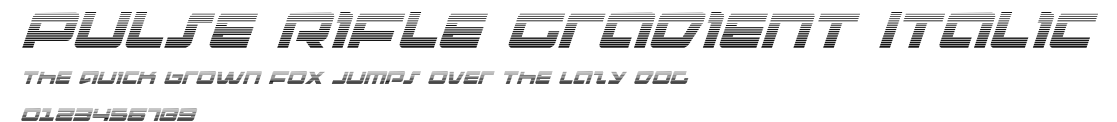 Pulse Rifle Gradient Italic Preview