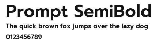 Prompt SemiBold Preview