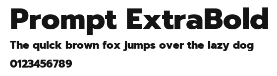 Prompt ExtraBold Preview