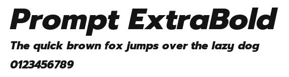 Prompt ExtraBold Preview