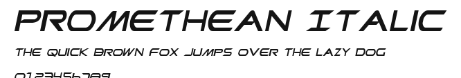 Promethean Italic Preview
