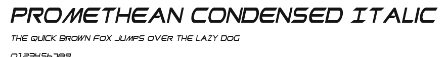 Promethean Condensed Italic Preview
