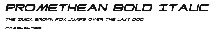 Promethean Bold Italic Preview