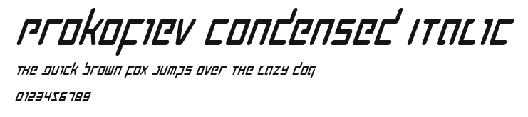 Prokofiev Condensed Italic Preview