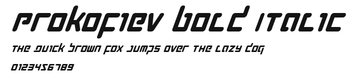 Prokofiev Bold Italic Preview