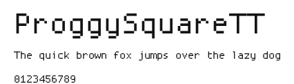 ProggySquareTT Preview