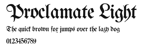 Proclamate Light Preview