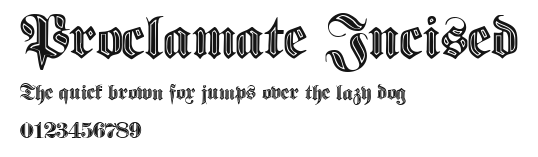 Proclamate Incised Preview