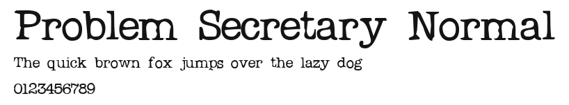 Problem Secretary Normal Preview