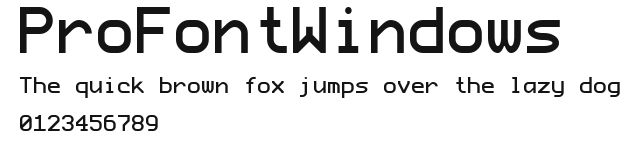 ProFontWindows Preview