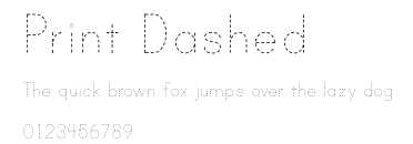 Print Dashed Preview