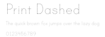 Print Dashed Preview