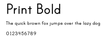 Print Bold Preview